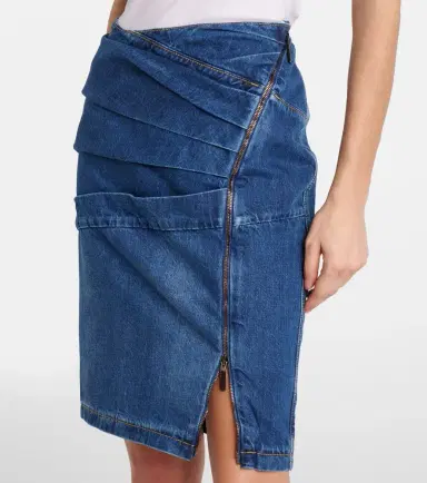 Nensi Dojaka Denim midi skirt | Thumbnail 4 Nensi Dojaka Denim midi skirt | Thumbnail 4