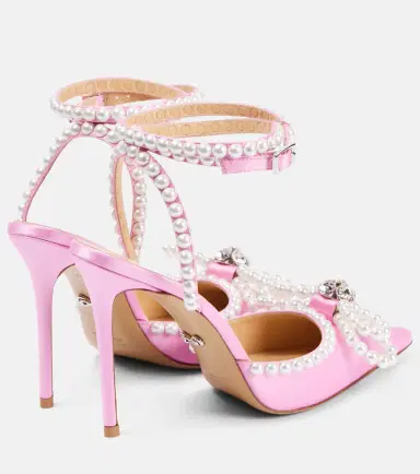 Mach & Mach Double Bow 110 embellished satin pumps | Thumbnail 5 Mach & Mach Double Bow 110 embellished satin pumps | Thumbnail 5