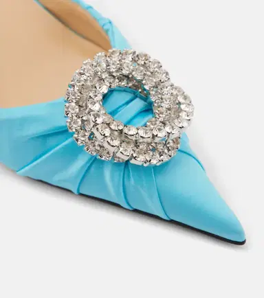 Mach & Mach Galaxy 65 satin slingback pumps | Thumbnail 4 Mach & Mach Galaxy 65 satin slingback pumps | Thumbnail 4
