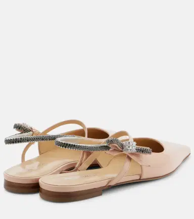 Mach & Mach Crystal Cube patent leather slingback flats | Thumbnail 4 Mach & Mach Crystal Cube patent leather slingback flats | Thumbnail 4