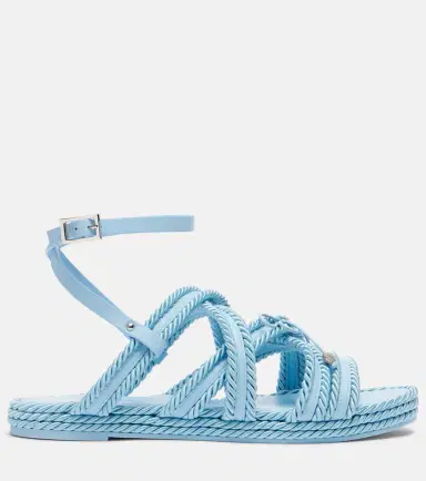 Mach & Mach Embellished woven sandals | Thumbnail 4 Mach & Mach Embellished woven sandals | Thumbnail 4