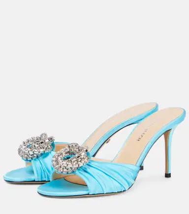 Mach & Mach Galaxy embellished tulle mules | Thumbnail 2 Mach & Mach Galaxy embellished tulle mules | Thumbnail 2
