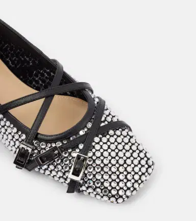 Mach & Mach Crystal-embellished mesh ballet flats | Thumbnail 3 Mach & Mach Crystal-embellished mesh ballet flats | Thumbnail 3