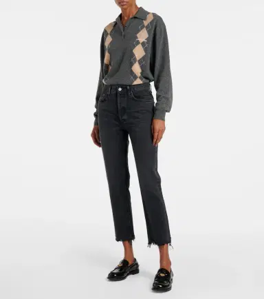 AGOLDE Riley high-rise cropped straight jeans | Thumbnail 2 AGOLDE Riley high-rise cropped straight jeans | Thumbnail 2