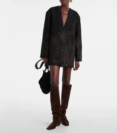 Alanui Jungle Toile De Jouy denim top | Thumbnail 2 Alanui Jungle Toile De Jouy denim top | Thumbnail 2