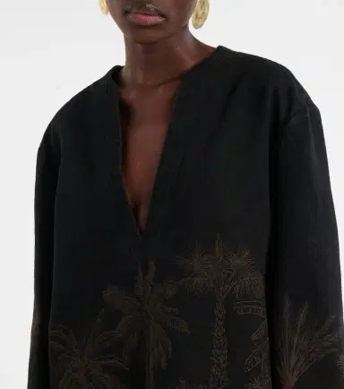 Alanui Jungle Toile De Jouy denim top | Thumbnail 4 Alanui Jungle Toile De Jouy denim top | Thumbnail 4