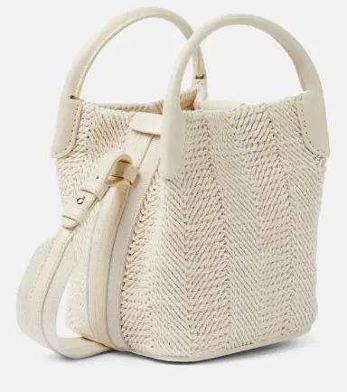 Loro Piana Bale Micro leather-trimmed bucket bag | Thumbnail 3 Loro Piana Bale Micro leather-trimmed bucket bag | Thumbnail 3