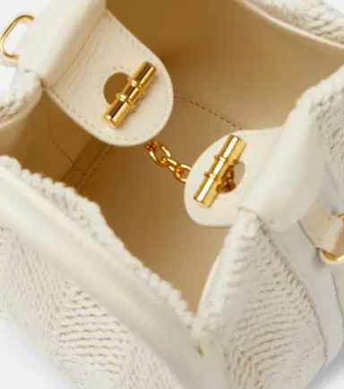 Loro Piana Bale Micro leather-trimmed bucket bag | Thumbnail 4 Loro Piana Bale Micro leather-trimmed bucket bag | Thumbnail 4