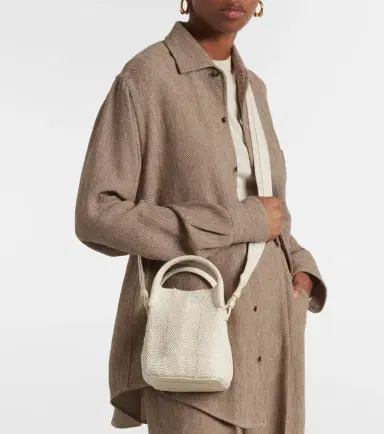 Loro Piana Bale Micro leather-trimmed bucket bag | Thumbnail 6 Loro Piana Bale Micro leather-trimmed bucket bag | Thumbnail 6