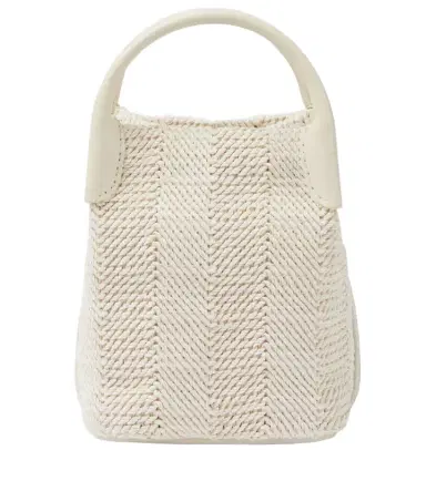 Loro Piana Bale Micro leather-trimmed bucket bag | Thumbnail 1 Loro Piana Bale Micro leather-trimmed bucket bag | Thumbnail 1