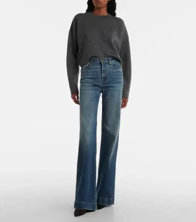 7 For All Mankind Modern Dojo Groovy high-rise flared jeans | Thumbnail 6 7 For All Mankind Modern Dojo Groovy high-rise flared jeans | Thumbnail 6