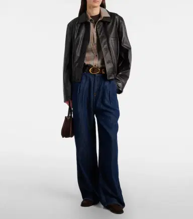 7 For All Mankind Denim Lustre wide-leg jeans | Thumbnail 3 7 For All Mankind Denim Lustre wide-leg jeans | Thumbnail 3