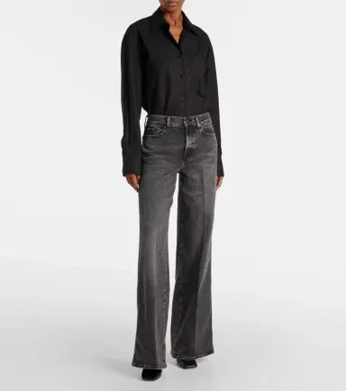 7 For All Mankind High-rise wide-leg jeans | Thumbnail 6 7 For All Mankind High-rise wide-leg jeans | Thumbnail 6