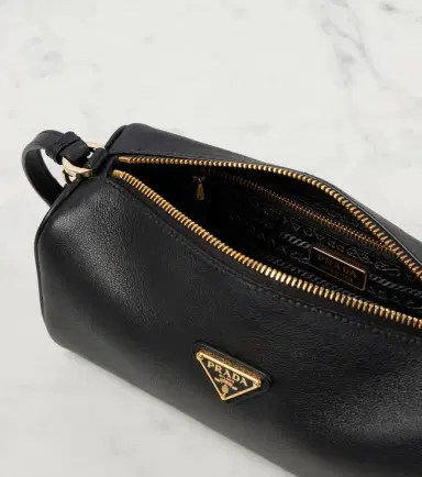 Prada Mini logo leather shoulder bag | Thumbnail 6 Prada Mini logo leather shoulder bag | Thumbnail 6