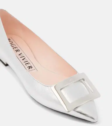Roger Vivier Metallic leather ballet flats | Thumbnail 3 Roger Vivier Metallic leather ballet flats | Thumbnail 3