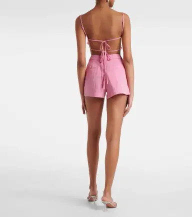 Blumarine Floral-appliqué gabardine shorts | Thumbnail 5 Blumarine Floral-appliqué gabardine shorts | Thumbnail 5