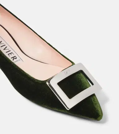 Roger Vivier Faux fur-trimmed ballet flats | Thumbnail 3 Roger Vivier Faux fur-trimmed ballet flats | Thumbnail 3
