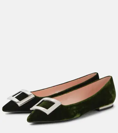 Roger Vivier Faux fur-trimmed ballet flats | Thumbnail 5 Roger Vivier Faux fur-trimmed ballet flats | Thumbnail 5