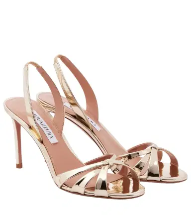 Aquazzura Tati 85 metallic leather sandals | Thumbnail 1 Aquazzura Tati 85 metallic leather sandals | Thumbnail 1