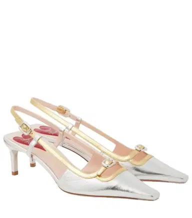 Roger Vivier Viv' Canard 55 metallic leather pumps | Thumbnail 1 Roger Vivier Viv' Canard 55 metallic leather pumps | Thumbnail 1