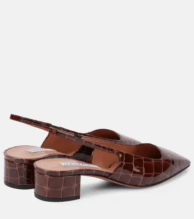 Aquazzura Ginza 35 leather slingback pumps | Thumbnail 2 Aquazzura Ginza 35 leather slingback pumps | Thumbnail 2