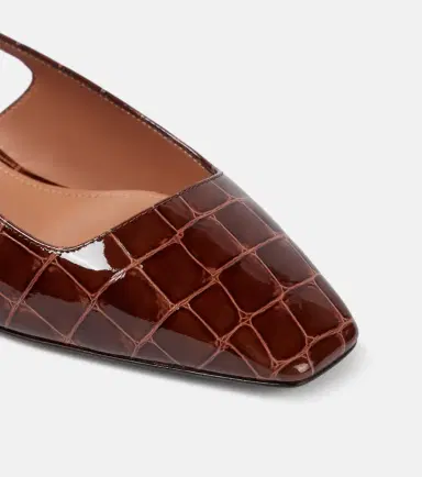 Aquazzura Ginza 35 leather slingback pumps | Thumbnail 3 Aquazzura Ginza 35 leather slingback pumps | Thumbnail 3