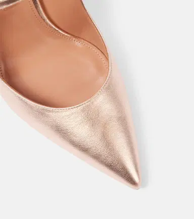 Aquazzura Bellezza 85 metallic leather mules | Thumbnail 2 Aquazzura Bellezza 85 metallic leather mules | Thumbnail 2