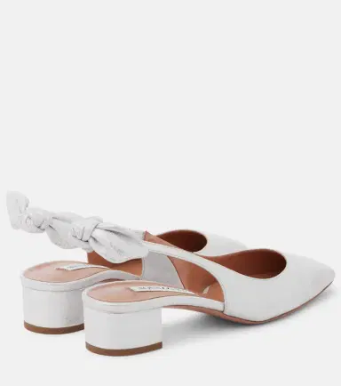 Aquazzura Very Bow leather slingback pumps | Thumbnail 3 Aquazzura Very Bow leather slingback pumps | Thumbnail 3