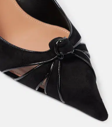 Aquazzura Premiere 50 leather-trimmed suede pumps | Thumbnail 4 Aquazzura Premiere 50 leather-trimmed suede pumps | Thumbnail 4