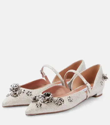 Aquazzura Bloom embellished ballet flats | Thumbnail 3 Aquazzura Bloom embellished ballet flats | Thumbnail 3