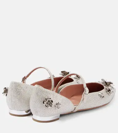 Aquazzura Bloom embellished ballet flats | Thumbnail 4 Aquazzura Bloom embellished ballet flats | Thumbnail 4