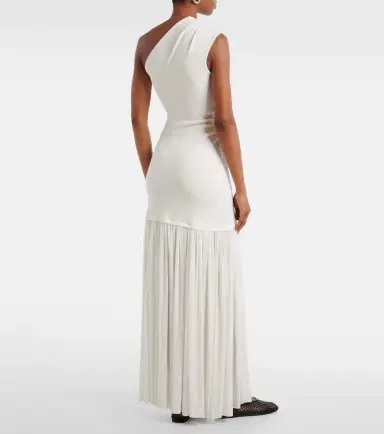 Proenza Schouler Cora one-shoulder crêpe chiffon maxi dress | Thumbnail 3 Proenza Schouler Cora one-shoulder crêpe chiffon maxi dress | Thumbnail 3