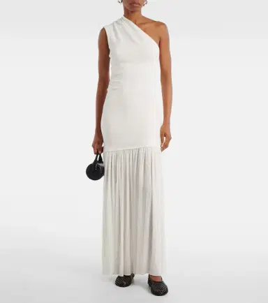 Proenza Schouler Cora one-shoulder crêpe chiffon maxi dress | Thumbnail 4 Proenza Schouler Cora one-shoulder crêpe chiffon maxi dress | Thumbnail 4