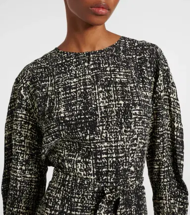 Proenza Schouler Harlow printed crêpe midi dress | Thumbnail 4 Proenza Schouler Harlow printed crêpe midi dress | Thumbnail 4
