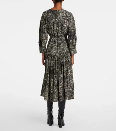 Proenza Schouler Harlow printed crêpe midi dress | Thumbnail 5 Proenza Schouler Harlow printed crêpe midi dress | Thumbnail 5