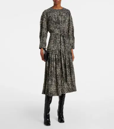 Proenza Schouler Harlow printed crêpe midi dress | Thumbnail 6 Proenza Schouler Harlow printed crêpe midi dress | Thumbnail 6