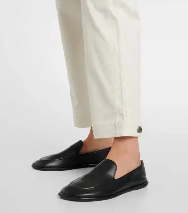 Proenza Schouler White Label Cait cotton-blend tapered pants | Thumbnail 3 Proenza Schouler White Label Cait cotton-blend tapered pants | Thumbnail 3