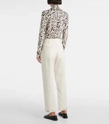 Proenza Schouler White Label Cait cotton-blend tapered pants | Thumbnail 5 Proenza Schouler White Label Cait cotton-blend tapered pants | Thumbnail 5