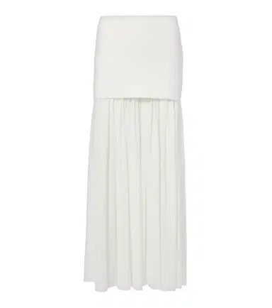 Proenza Schouler Paige pleated crêpe chiffon maxi skirt | Thumbnail 1 Proenza Schouler Paige pleated crêpe chiffon maxi skirt | Thumbnail 1