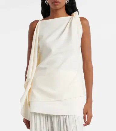 Proenza Schouler Alyssa draped crêpe top | Thumbnail 3 Proenza Schouler Alyssa draped crêpe top | Thumbnail 3