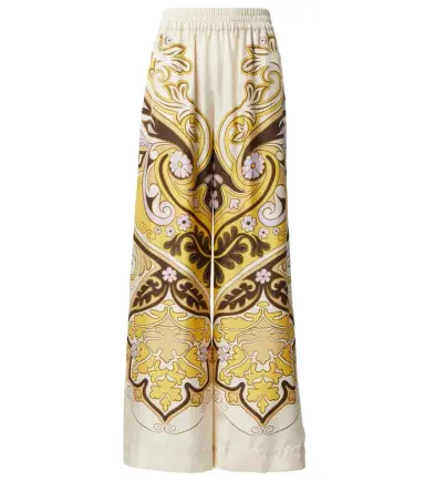 La DoubleJ Spells Placée printed silk twill palazzo pants | Thumbnail 1 La DoubleJ Spells Placée printed silk twill palazzo pants | Thumbnail 1