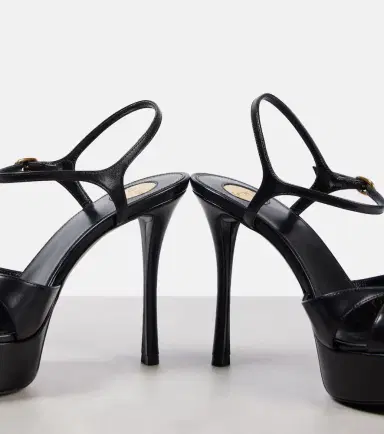 Saint Laurent Debbie 85 leather platform sandals | Thumbnail 5 Saint Laurent Debbie 85 leather platform sandals | Thumbnail 5