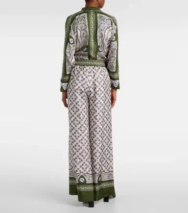 La DoubleJ Printed silk twill palazzo pants | Thumbnail 2 La DoubleJ Printed silk twill palazzo pants | Thumbnail 2