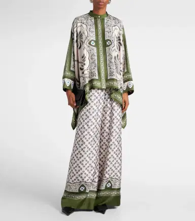 La DoubleJ Printed silk twill palazzo pants | Thumbnail 3 La DoubleJ Printed silk twill palazzo pants | Thumbnail 3