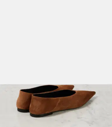 Saint Laurent Nour suede ballet flats | Thumbnail 3 Saint Laurent Nour suede ballet flats | Thumbnail 3