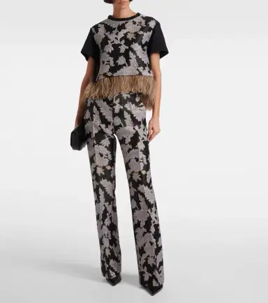 La DoubleJ Saturday Night jacquard bootcut pants | Thumbnail 3 La DoubleJ Saturday Night jacquard bootcut pants | Thumbnail 3
