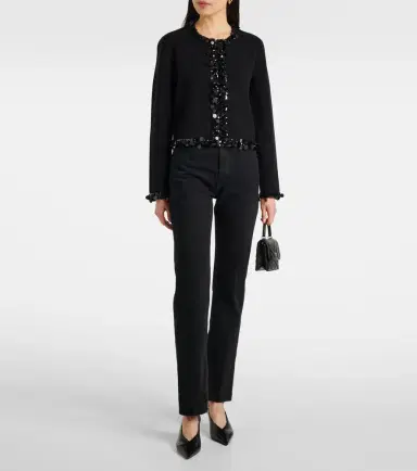 Tory Burch Kendra sequined wool and cashmere cardigan | Thumbnail 5 Tory Burch Kendra sequined wool and cashmere cardigan | Thumbnail 5
