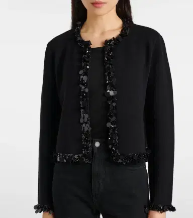 Tory Burch Kendra sequined wool and cashmere cardigan | Thumbnail 6 Tory Burch Kendra sequined wool and cashmere cardigan | Thumbnail 6