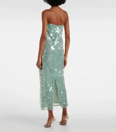 Staud Casey sequined strapless maxi dress | Thumbnail 4 Staud Casey sequined strapless maxi dress | Thumbnail 4
