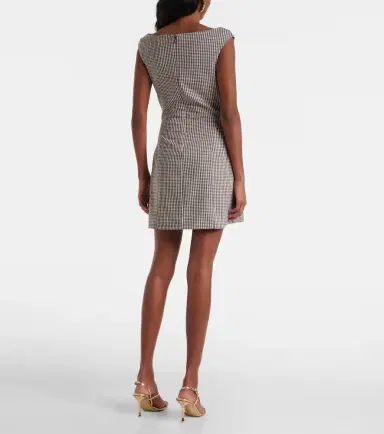 Staud Walker checked minidress | Thumbnail 3 Staud Walker checked minidress | Thumbnail 3